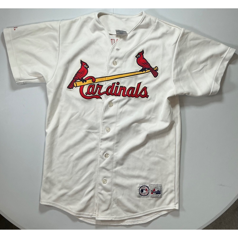 VTG Majestic 90s St Louis Cardinals Jersey Mens S Mark McGwire 25 MLB White